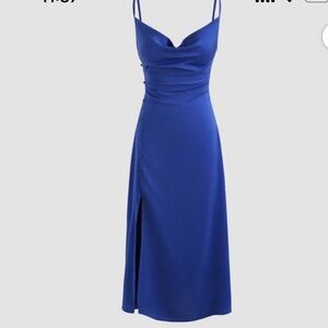 Cider Royal Blue Midi Dress - Preloved